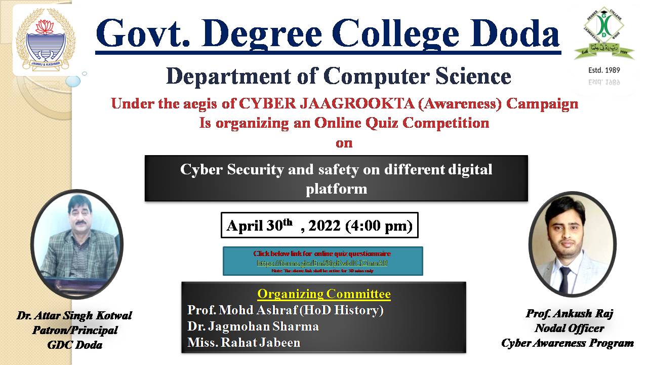 Govt Degree College Doda Jammu and Kashmir